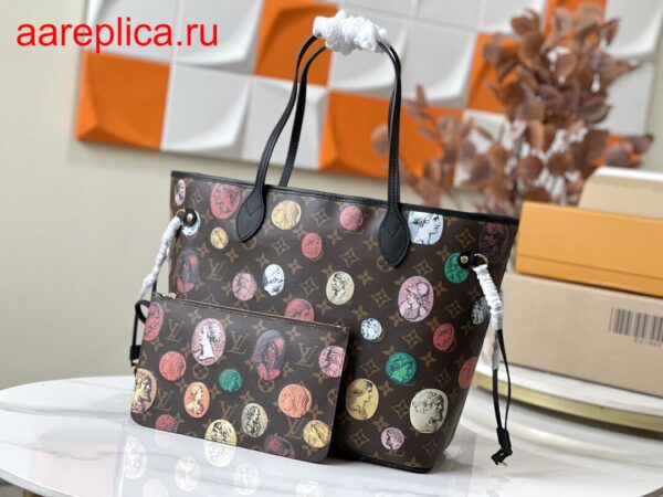 Replica Louis Vuitton NEVERFULL MM Bag LV LVxFornasetti M45923 BLV1138 4