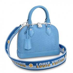 Replica Louis Vuitton Epi Alma BB Bag With Jacquard Strap M57426 BLV163