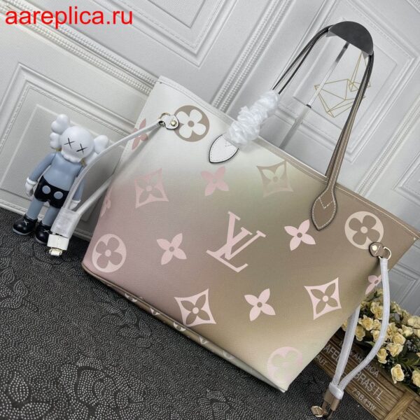 Replica Louis Vuitton NEVERFULL MM Bag LV SUNSET KAKI M59859 BLV1131 6