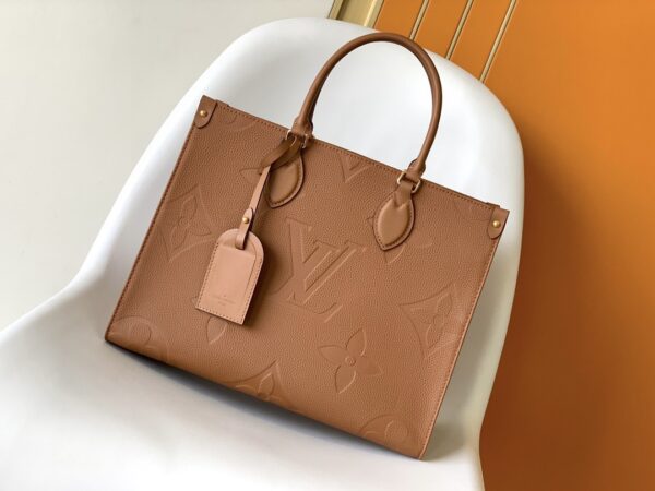 Replica Louis Vuitton LV ONTHEGO GM Cognac Brown Bag M46134 3