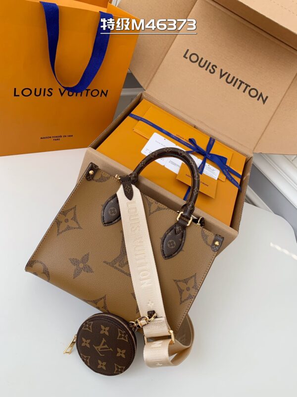 Replica Louis Vuitton LV OnTheGo PM Monogram and Monogram Reverse coated canvas Bag M46373 5