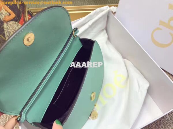 Replica Chloe Small Nile Minaudière in Smooth Calfskin Mint 10