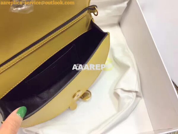 Replica Chloe Small Nile Minaudière in Smooth Calfskin Yellow 6