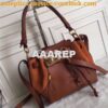 Replica Chloe Small Owen bucket bag in brown suede and calfskin 2