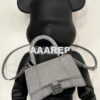 Replica Balenciaga Hourglass XS S Top Handle Handbag In Calfskin Croco