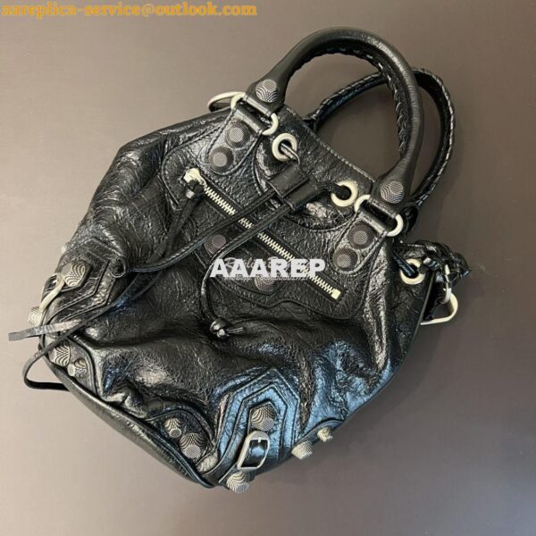 Replica Balenciaga Le Cagole Small Bucket Bag in Arena Lambskin 702432 6