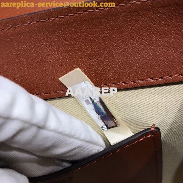 Replica Chloe Tess Bag in Shiny and Suede Leather 3727 Brown 12