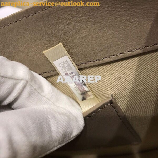 Replica Chloe Tess Bag in Shiny and Suede Leather 3727 Grey 11