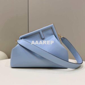 Replica Fendi 8BP127 FENDI FIRST Medium Light Blue leather bag