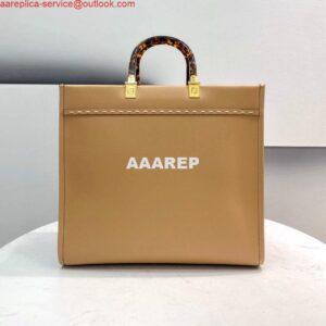 Replica Fendi 8BH386 Sunshine Medium Fendi Tote Bag 8518 Apricot 2