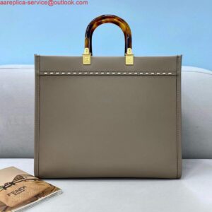 Replica Fendi 8BH386 Sunshine Medium Fendi Tote Bag 8518 Gray