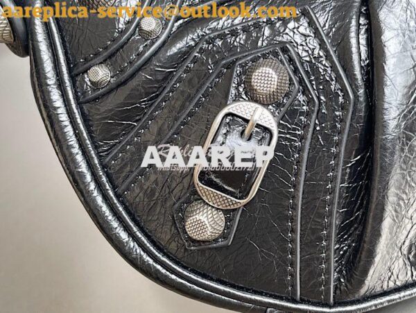 Replica Balenciaga Le Cagole XS S Shoulder Bag in Lambskin Black 67130 7