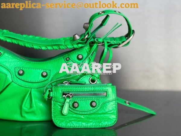 Replica Balenciaga Le Cagole XS S Shoulder Bag in Lambskin Green 67130 6