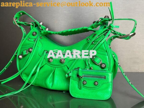 Replica Balenciaga Le Cagole XS S Shoulder Bag in Lambskin Green 67130 14