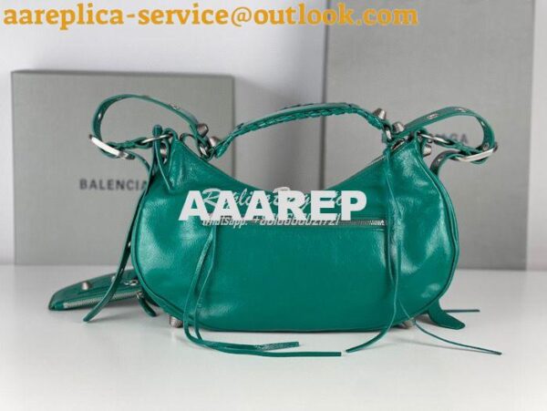 Replica Balenciaga Le Cagole XS S Shoulder Bag in Lambskin Jade Green 10