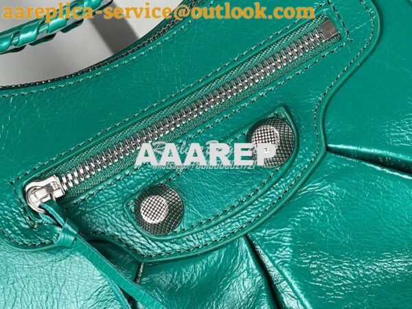 Replica Balenciaga Le Cagole XS S Shoulder Bag in Lambskin Jade Green 15