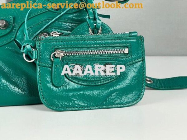 Replica Balenciaga Le Cagole XS S Shoulder Bag in Lambskin Jade Green 16