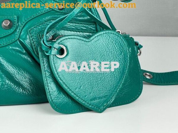 Replica Balenciaga Le Cagole XS S Shoulder Bag in Lambskin Jade Green 17