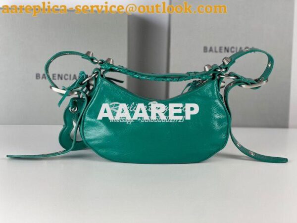 Replica Balenciaga Le Cagole XS S Shoulder Bag in Lambskin Jade Green 24