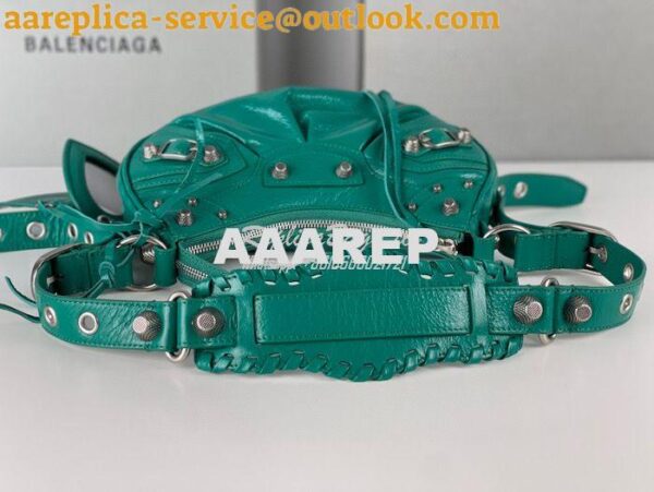 Replica Balenciaga Le Cagole XS S Shoulder Bag in Lambskin Jade Green 25