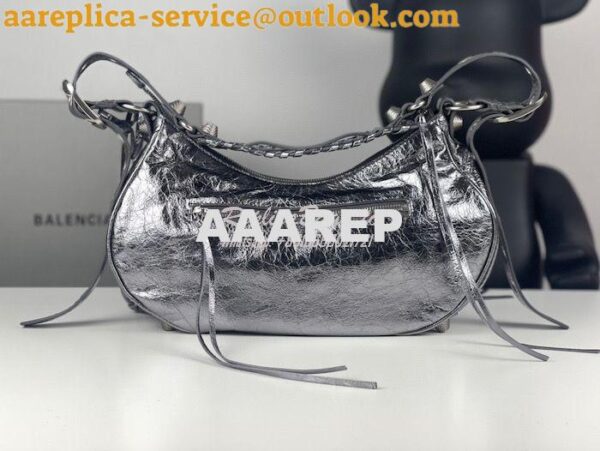 Replica Balenciaga Le Cagole XS S Shoulder Bag in Lambskin Metallic Si 13