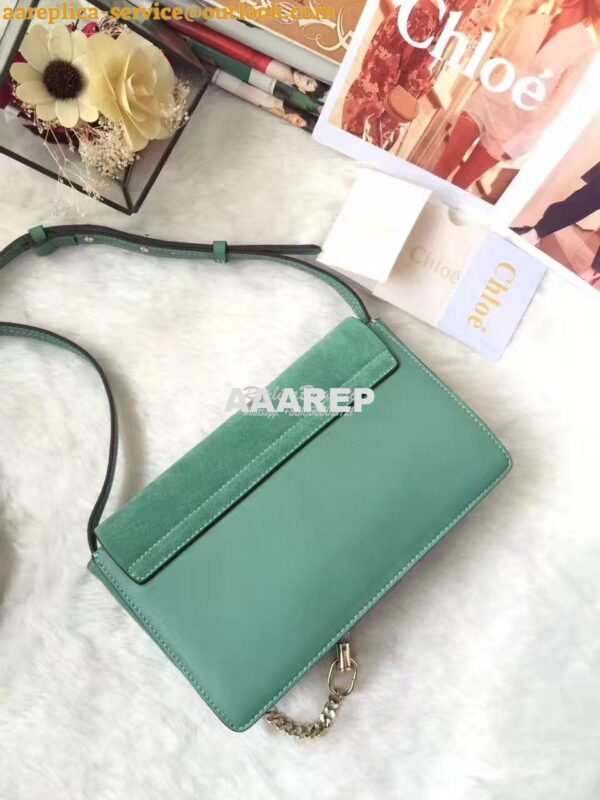 Replica Chloe Faye Small shoulder bag in Suede and Smooth Calfskin Min 9