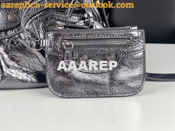 Replica Balenciaga Le Cagole XS S Shoulder Bag in Lambskin Metallic Si 20