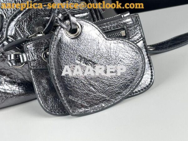 Replica Balenciaga Le Cagole XS S Shoulder Bag in Lambskin Metallic Si 22