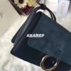 Replica Chloe Faye Small shoulder bag in Suede and Smooth Calfskin oce 2