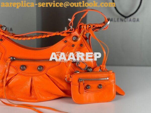 Replica Balenciaga Le Cagole XS S Shoulder Bag in Lambskin Orange 6713 7