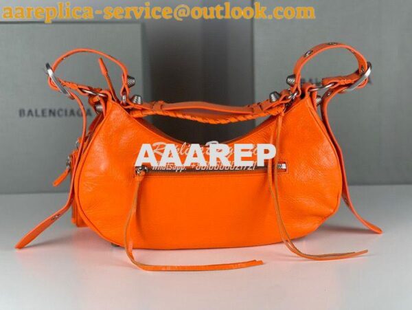 Replica Balenciaga Le Cagole XS S Shoulder Bag in Lambskin Orange 6713 9