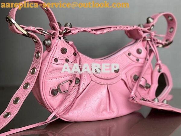 Replica Balenciaga Le Cagole XS S Shoulder Bag in Lambskin Pink 671307 5