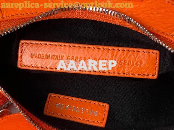 Replica Balenciaga Le Cagole XS S Shoulder Bag in Lambskin Orange 6713 25