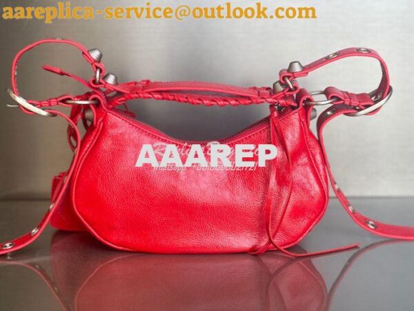 Replica Balenciaga Le Cagole XS S Shoulder Bag in Lambskin Red 6713071 6