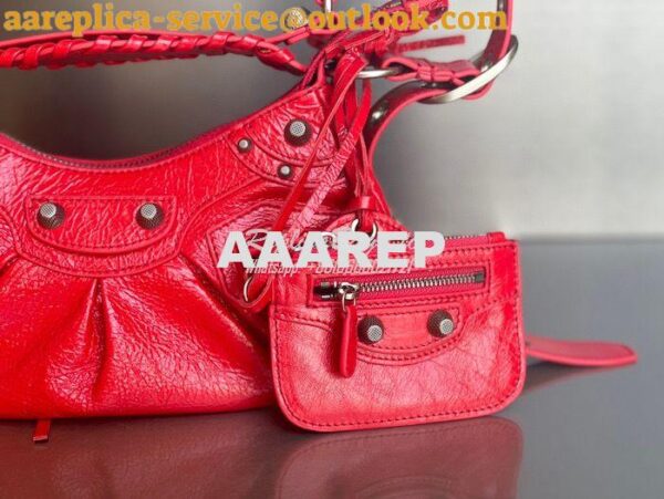 Replica Balenciaga Le Cagole XS S Shoulder Bag in Lambskin Red 6713071 7