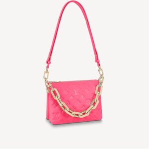 Replica Louis Vuitton COUSSIN BB Bag Fluo Pink M20750