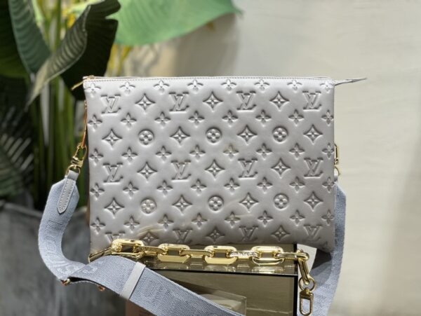 Replica Louis Vuitton Coussin MM LV Bag Grey M20771 4