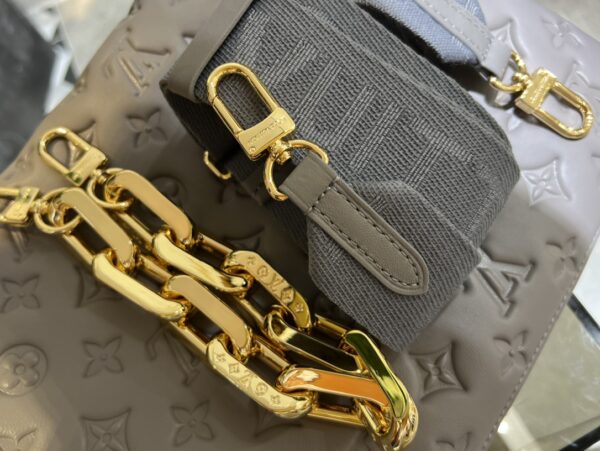 Replica Louis Vuitton Coussin MM LV Bag Grey M20771 9