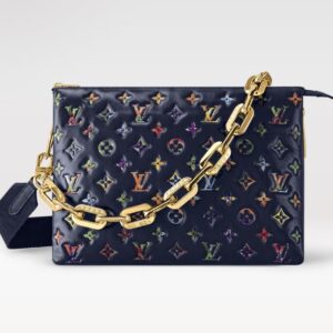 Replica Louis Vuitton Coussin MM LV Bag Navy Blue M21204