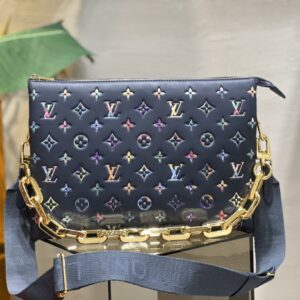 Replica Louis Vuitton Coussin MM LV Bag Navy Blue M21204 2