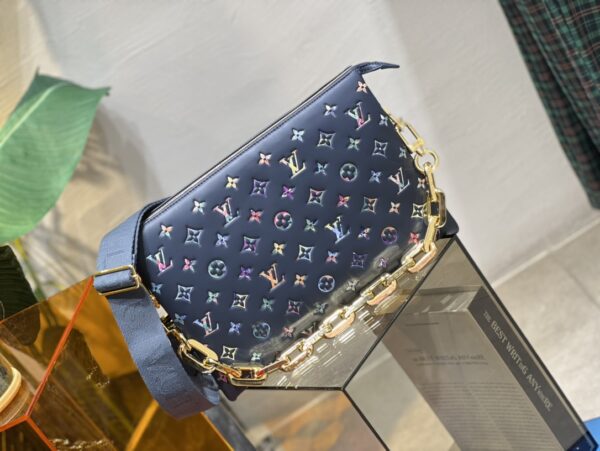 Replica Louis Vuitton Coussin MM LV Bag Navy Blue M21204 5