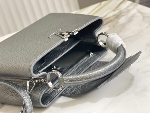 Replica Louis Vuitton Capucines BB LV Bag Etain Metallic Gray M21102 7