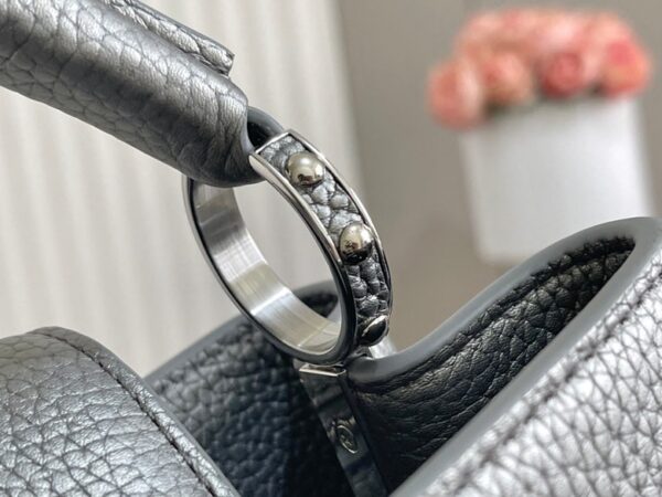 Replica Louis Vuitton Capucines BB LV Bag Etain Metallic Gray M21102 9