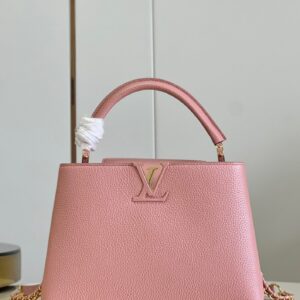 Replica Louis Vuitton Capucines BB LV Bag Pearly Pink M21103 2