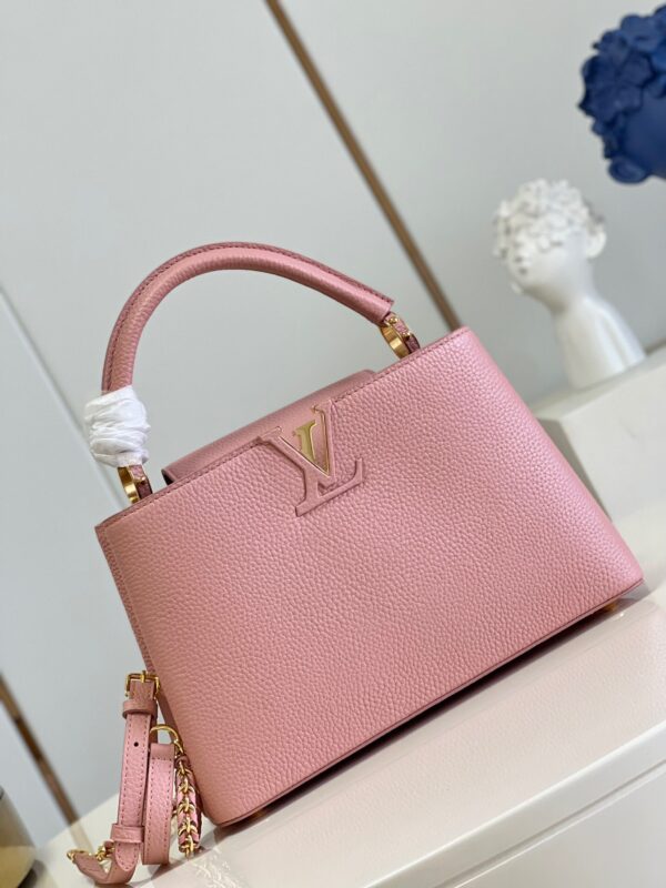 Replica Louis Vuitton Capucines BB LV Bag Pearly Pink M21103 5