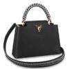 Replica Louis Vuitton Black Capucines PM Bag With Beads M52979 BLV851