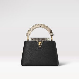 Replica Louis Vuitton Capucines Mini LV Bag Black N96467