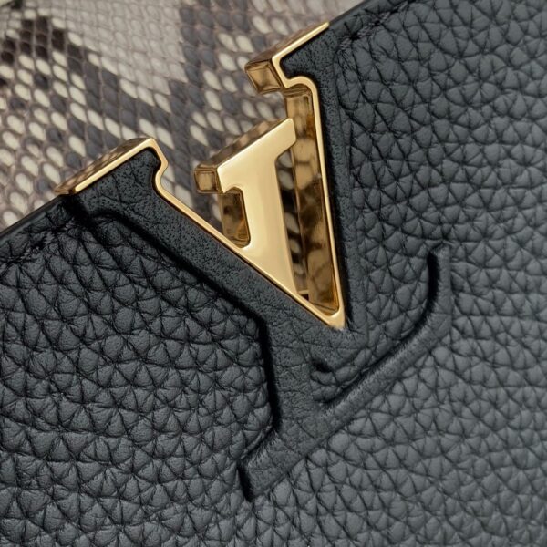 Replica Louis Vuitton Capucines Mini LV Bag Black N96467 6