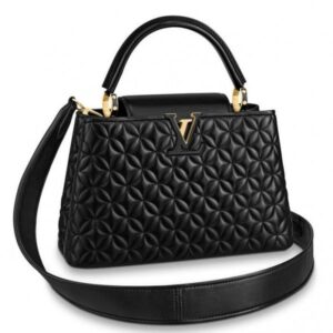 Replica Louis Vuitton Capucines PM Bag In Quilting Lambskin M55366 BLV852