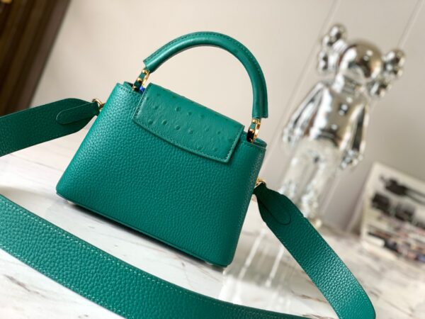 Replica Louis Vuitton Capucines Mini LV Bag Emerald Green M21164 6